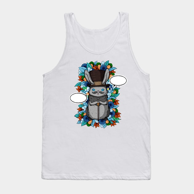 Top Hat Bunny Tank Top by zarya_kiqo